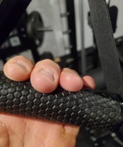 INNSTAR Upgraded Heavy Duty Exercise Handles, Cable Machine Attachments Resistance Bands Handles with Solid ABS Core Grips Fitness Strap Stirrup Handle Cable Attachment Silicon Grip (Set of 2) 24 71AqLQ0OgwL