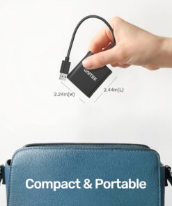 USB Card Reader, Unitek 3-Slot USB 3.0 Compact Card Reader, Read 3 Cards Simultaneously, Aluminum SD Micro SD CF Card Adapter Supports Flash Memory Card, Black 22 71ArO4 gGZL