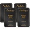 SheaMoisture African Black Soap, 8 Ounces, Pack of 4