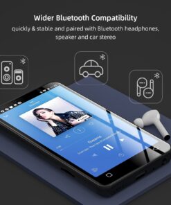 innioasis 80GB MP3 Player with Bluetooth and WiFi, MP3 Spotify Player with Pandora,Amazon Music,Audible, 4" Touch Screen Android Streaming MP3 MP4 Player for Kids (Black) Black 29 71Ardzl2KkL