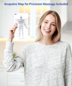 Ohuhu Tens Unit Muscle Stimulator: 24 Modes Rechargeable Tens Stimulator Machine - 16 Pads Electric EMS Unit Massager Acupoint Map Included for Back Shoulder Legs Pain Relief Christmas Gift - Silver 23 71Armrc9WpL