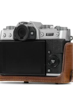 MegaGear Fujifilm X-T20 (16-50mm / 18-55mm Lenses), X-T10 Ever Ready Leather Camera Case and Strap, with Battery Access -Dark Brown- -MG577- 17 71Aro24UJlL