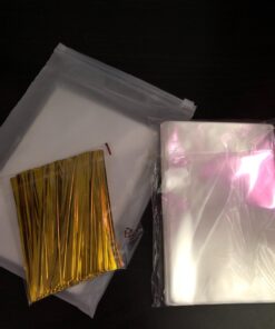 COOLAKE Clear Treat Bags 200 PCS (4" by 6") Cellophane Bag Clear Candy Bags with 200PCS Twist Ties for Wedding Gift Cookie Candy 200PCS 4" by 6" 27 71As7tO4EKL