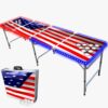 PartyPong 8-Foot Professional Beer Pong Table w/Cup Holes, LED Lights & Pong Balls - America Edition 15 71AsGztafL
