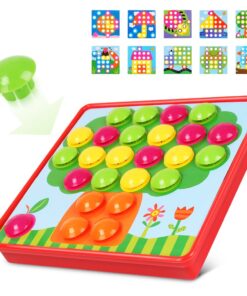 Alternative view of AMOSTING Color Matching Mosaic Pegboard Early Learning Educational Toys for Boys and Girls