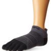 Injinji Women's Run Lightweight No-Show Toe Socks X-Small Black