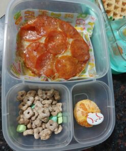 EasyLunchboxes® - Bento Lunch Boxes - Reusable 3-Compartment Food Containers for School, Work, and Travel, Set of 4 (Brights) Brights 46 71Atcpx7J L