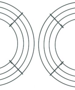 Royalty Essentials 10 Inch Metal Wire Wreath Wire Frame Form Hanger Green 10 Inch Pack of 10 10 Inch, Pack of 10 10 71AvL9bnNqL