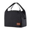 Aosbos Black Lunch Bag Women Insulated Lunch Box for Women Lunch Bags for Adult Lunchbox Lunch Tote Bento Box Cooler Bag for Work Office Picnic Loncheras Para Hombres Mujer Small 11 71AvsxULvhL