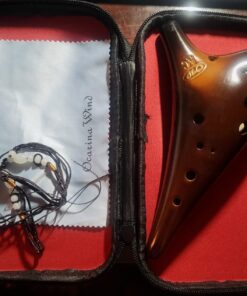 "Forest Whisper" 12 Hole Ocarina Classic Straw Fire Masterpiece Collectible, Alto C Ceramic Ocarina - Highly Recommended Christmas Gift Idea by OcarinaWind Music Instrument Shop Owner 36 71Aw Oxca L