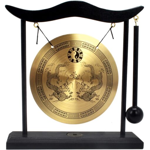 Zen Art Brass Feng Shui Desktop Gong H1303