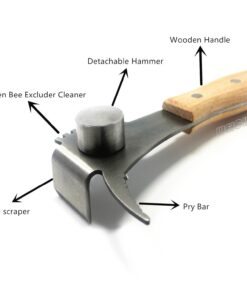 WEICHUAN Multifunction Hive Scraper Tool with Wooden Handle - Beekeeping Equipment Bee Hive Hand Tool Beekeeper Tool 23 71AyGO9y7HL