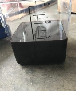 Rubbermaid Commercial Products Space Saving Food Storage Container, 8-Quart, Clear,-40 F to 121 F Temperature Range, Best use for Restaurant Kitchens/Wet and Dry Food/Meats/Pasta ,Lid not included 8 Qt. 16 71AyQHpsUKL