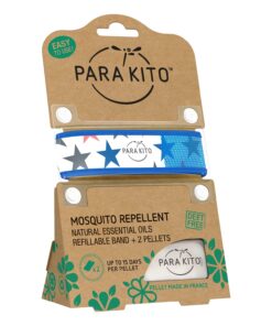 PARA'KITO Mosquito Insect & Bug Protection Wristband - Mosquito Stickers & Bug Spray Alternative - Summer Essentials, Beach Accessories, Hiking & Camping Essentials - Natural Essential Oils (Stars) Stars 9 71AygcCqO7L