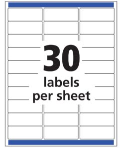 AVERY Matte Frosted Clear Address Labels for Inkjet Printers, 1" x 2-5/8", 300 Labels (18660) 16 71AzPNlk L 1