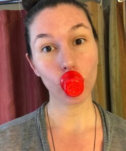 Fullips Lip Plumper Tool - Medium Oval with Bonus Large Round Enlarger - Self Suction Plumping Device For Fuller Lips - Plump in Seconds - Natural Instant Lip Enhancement Kit - Red Plastic Plumpers 50 71AzQmgfNyL