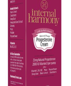 Internal Harmony Progesterone Cream, Contains Natural USP Bioidentical Progesterone from Wild Yam, Black Cohosh, Maca, Chasteberry, Dong Quai Root, American Ginseng, and Other Herbal Extracts, 3oz 11 71AzjuyaPIL