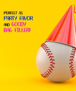 Neliblu Baseball Sports Themed 2.5in Foam Squeeze Balls for Stress and Anxiety Relief - Baseball Sport Stress Balls - Bulk Baseball Party Favors and Decoration - Improve Grip and Dexterity - 1 Dozen 23 71AzkdA9VJL