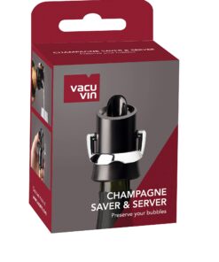 Vacu Vin Champagne Saver & Server - Black - 1 Stopper-Pourer - Keep Champagne Fresh for Up to a Week with Airtight Seal - Vacuum Pump with Champagne Bottle Stopper and Pourer 13 71AzxME1xlL