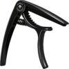 Guitar Capo Deluxe for Guitars, Ukulele, Banjo, Mandolin, Bass -Made of Premium Quality Zinc Alloy for 6 & 12 String Instruments- Luxury Accessories Nordic Essentials&trade- (Black) Sleek Metallic Black 2 71B LsemgL