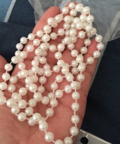 Kangaroo Flapper Beads - 48" Pearl Necklace 13 71B wvZSOXL