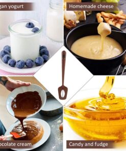 Efeng Candy Spatula with Thermometer Built in and Pot Clip – Fast Instant Read Digital Candy Thermometer,Spatula Thermometer for Chocolate,jams,syrups, Oil Cooking with BPA Free Silicon Spatula 19 71B1Ara21L