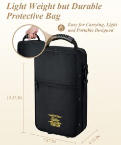 Eastar B Flat Clarinet for Intermediate Beginners, Upgraded Ebonite Bb Clarinet Silver-plated with 2 Barrels, 4C Mouthpiece, Hard Case, Cleaning Kit, ECL-400 Silver keys, Commander style 16 71B2AYgjeaL