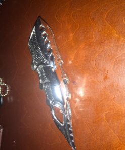 PiercingJ Men's Knuckle Joint Full Finger Double Ring Punk Rock Gothic Hinged Activity Rings Halloween Cosplay Costume Accessories Jewelry Armor#07 51 71B3Nf7PgYL