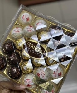 Ferrero Collection, 24 Count, Premium Gourmet Assorted Hazelnut Milk Chocolate, Dark Chocolate And Coconut Chocolates, Luxury Chocolate Holiday Gift Box 24 Count (Pack of 1) 34 71B3T59d JL 1