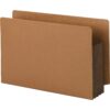 Smead End Tab File Pocket, Reinforced Straight-Cut Tab, 3-1/2" Expansion, Extra Wide Legal Size, Redrope with Dark Brown Gusset, 10 per Box (74681) 14 71B3aJ dFaL
