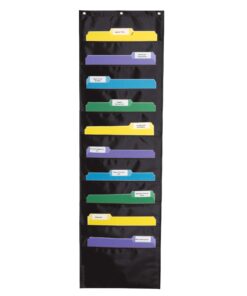 Alternative view of Carson Dellosa Storage Pocket Chart, Black (158573)