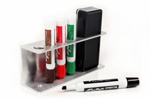 Marker holder tray for whiteboards Aluminum