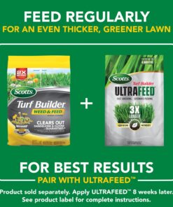 Scotts Turf Builder Weed & Feed3, Weed Killer Plus Lawn Fertilizer, Controls Dandelion and Clover, 5,000 sq. ft., 14.29 lbs. 5,000 sq. ft. Weed and Feed 39 71B4lDY6G3L