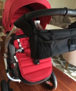 Britax Stroller Organizer with Insulated Cup Holders | Large Center Compartment with Magnetic Closure + 3 Outer Pockets + Folds with Stroller, No Removal Needed Black 43 71B5eg8NKQL