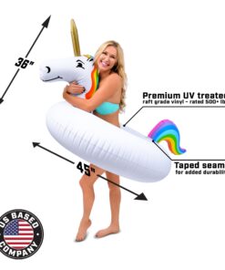 GoFloats Unicorn Pool Float Party Tube - Inflatable Rafts, Adults & Kids 27 71B5gd9Un8L