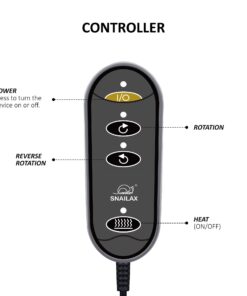 Snailax 2-in-1 Shiatsu Foot and Back Massager with Heat - Kneading Feet Massager Machine with Heating Pad, Cushion or Foot Warmer,Massagers for Back,Leg,Foot Relief Black 24 71B5kKeSvL
