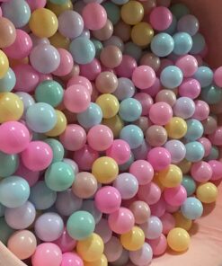 Amazon Basics BPA Free Crush-Proof Plastic Pit Ball with Storage Bag, Toddlers Kids 12+ Months, Pack of 400 Balls, 6 Pastel Colors 40 71B6EhMx2YL