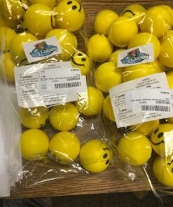 Neliblu 24 Pack Smile Stress Balls for Kids and Adults - 2" Stress Balls in Bulk - Neon Yellow Funny Face Squishy Balls to Support Anxiety - Fidget Toys, Party Favors, Goodie Bag Stuffers for Kids 39 71B6PkyH L