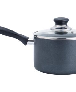 T-fal Specialty Nonstick Handy Pot with Glass Lid 3 Quart Oven Safe 350F Cookware, Pots and Pans, Dishwasher Safe Black Aluminum 20 71B6mdvkF3L