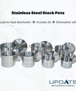 8 Qt Stainless Steel Stock Pot w/Cover 8-Quart 15 71B75Ww9b6L