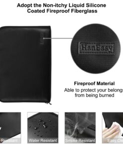 File Folder Document Organizer Pouch - Fire Resistant Water Resistant Filing Organizer Accordion Document Organizer Bag Office Expanding File Folder (File Folder 11+2 Pockets) 12 71B7899GJAL