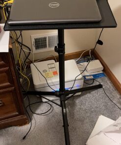 PYLE-PRO Universal Projector Stand -Height & Angle Adjustable Tripod Stand-Hold Laptops, Computers, DJ Equipment & Projectors-Heavy Duty-Perfect for Stage, Studio, & Office Events-Extends 28'' to 46" 41 71B7WEmTAHL 1