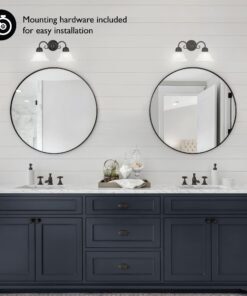 Design House 514471 Millbridge 2 Light Wall Light, Oil Rubbed Bronze Oil-Rubbed Bronze 2-Light Flush Mount Ceiling Light 44 71B7bc56wOL