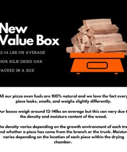 OOFT Pizza Oven Wood - 100% Kiln Dried Oak Cooking Wood - Perfect for Ooni, Gozney, Solo Stove & Other Brands - 12-14lb Box - High Heat & Slow Burn - Great for Grilling, Smoking, BBQ Wood (6 Inch) 6 Inch 11 71B7oftrpRL