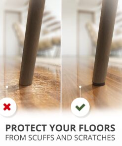 Felt Furniture Pads X-PROTECTOR 181 PCS Premium Furniture Pads - Felt Pads Furniture Feet Best Wood Floor Protectors - Protect Your Hardwood & Laminate Flooring! Brown 181 PCS Brown 25 71B89ITcymL 1