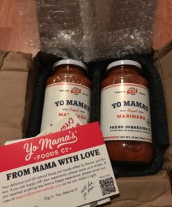 Keto Marinara Pasta and Pizza Sauce by Yo Mama's Foods - Pack of (2) - No Sugar Added, Low Carb, Low Sodium, Gluten Free, Paleo Friendly, and Made with Whole, Non-GMO Tomatoes. 1.56 Pound (Pack of 2) 40 71B8K06Jn4L