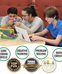 Base Kit Computer Coding Game for Kids 8-12+ | Learn Code & Electronics. Great STEM Gift for Boys & Girls! Base Kit 13 71B9DR4jvfL