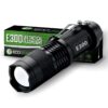 Small Pocket LED Tactical Flashlights - EcoGear FX E300 - 3 Light Modes, Adjustable Zoom, Water Resistant with Attached Belt Clip - Mini EDC Flashlight That Makes Great Gifts for Men 1 PACK 10 71B9b4iseqL
