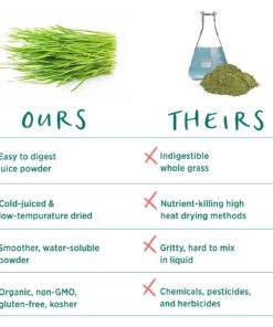 PURE SYNERGY Barley Grass Juice | 5.3 oz Powder | USDA Organic | Non-GMO | Vegan | Made and Sourced in The USA | Cold-Juiced and Low-Temperature Dried (Pack of 1) 10 71BA Les7bL