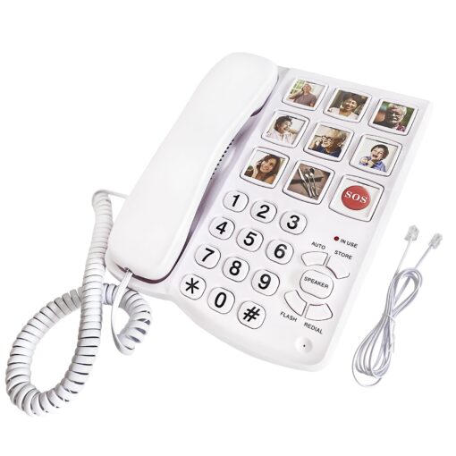 It can Edit 9 one Touch Memory Speed Dialing and Images, Elderly Image Phone, Phone for Patients with Alzheimer's Disease and Enlarged Phone for Patients with Hearing Impairment